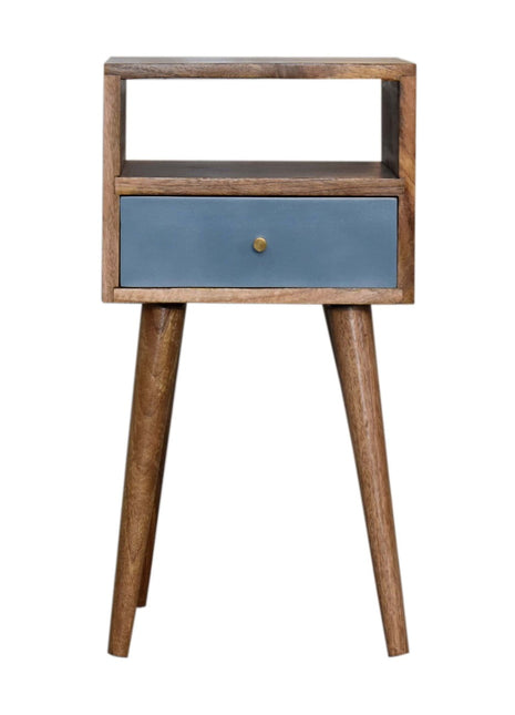 Mini Blue Hand Painted Bedside
