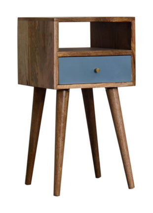 Mini Blue Hand Painted Bedside