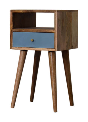 Mini Blue Hand Painted Bedside