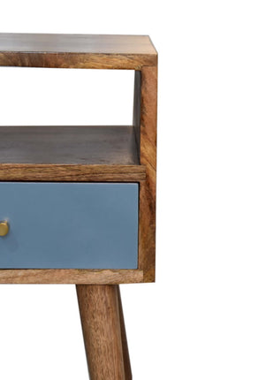 Mini Blue Hand Painted Bedside