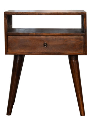 Modern Chestnut Solid Wood Bedside