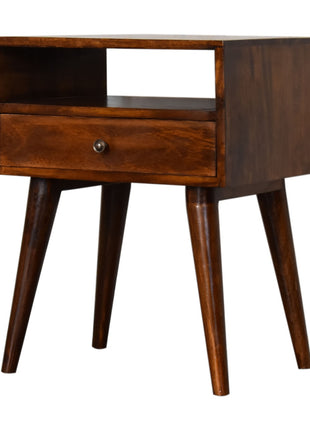 Modern Chestnut Solid Wood Bedside