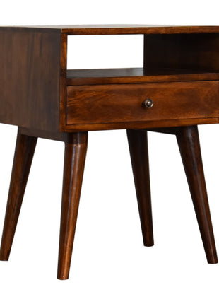 Modern Chestnut Solid Wood Bedside