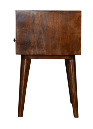 Modern Chestnut Solid Wood Bedside