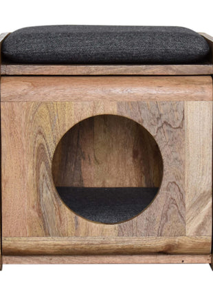 Round Cut-out Pet Bed with Seat Pad