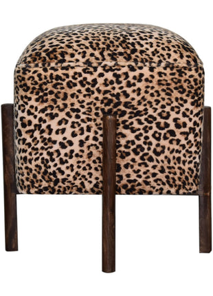 Leopard Footstool