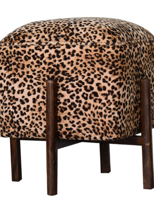 Leopard Footstool