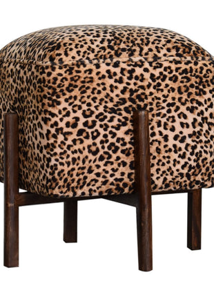Leopard Footstool