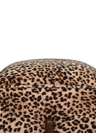Leopard Footstool