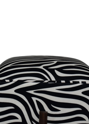 Zebra Footstool
