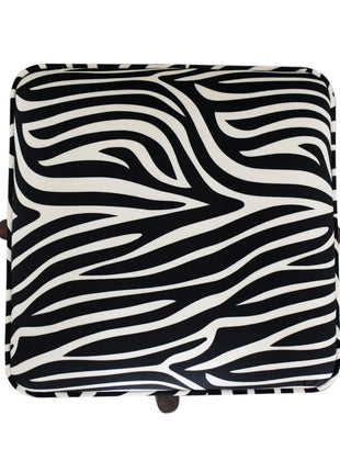 Zebra Footstool