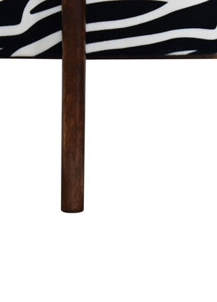 Zebra Footstool