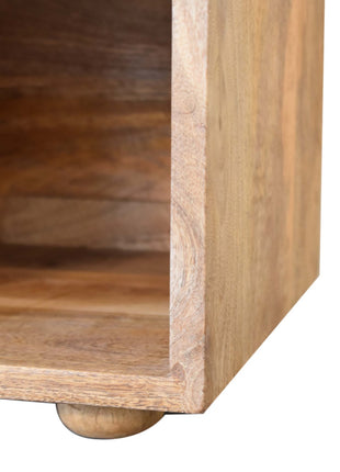 Mini Black Shoe Storage Footstool