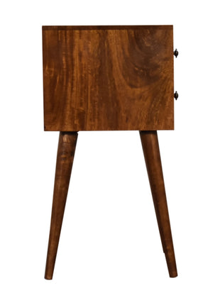Mini 2 Drawer Chestnut Bedside