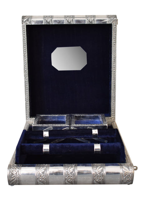 Navy Double Jewellery Box