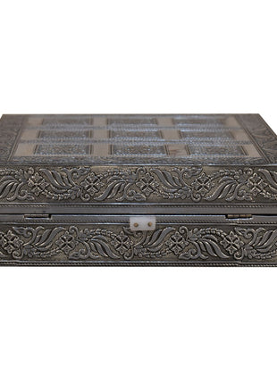 Navy Double Jewellery Box