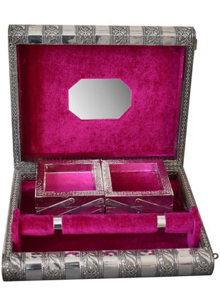 Einzelne Schmuckschatulle in Fuchsia-Pink