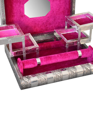 Einzelne Schmuckschatulle in Fuchsia-Pink