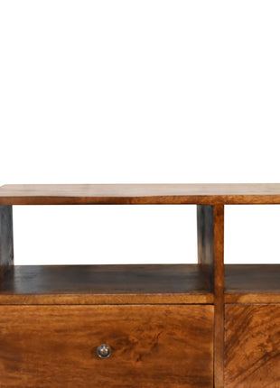Chestnut Nordic 3 Drawer TV Unit