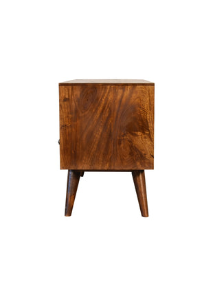 Chestnut Nordic 3 Drawer TV Unit