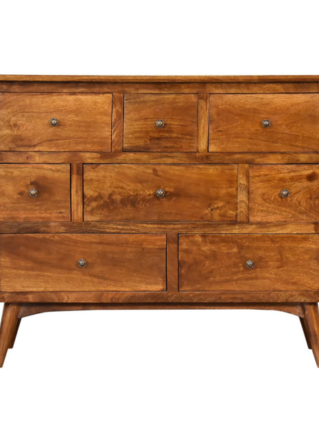 Chestnut Solid Wood 8 Drawer Chest