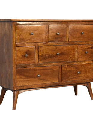Chestnut Solid Wood 8 Drawer Chest