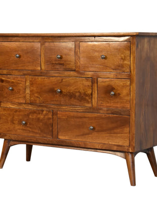 Chestnut Solid Wood 8 Drawer Chest