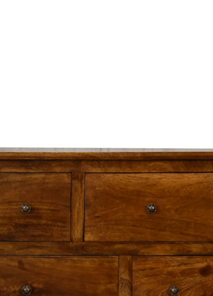 Chestnut Solid Wood 8 Drawer Chest