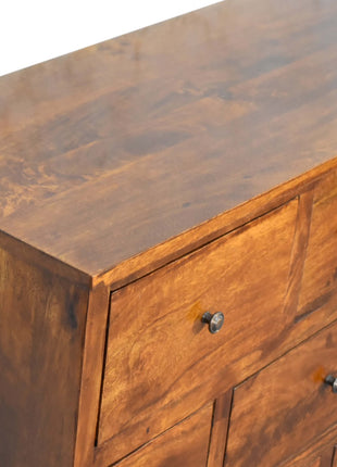 Chestnut Solid Wood 8 Drawer Chest