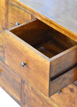 Chestnut Solid Wood 8 Drawer Chest