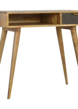 Grey Tweed Writing Desk