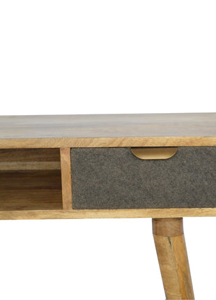 Grey Tweed Writing Desk