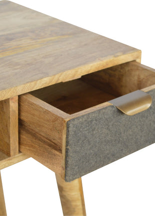 Grey Tweed Writing Desk