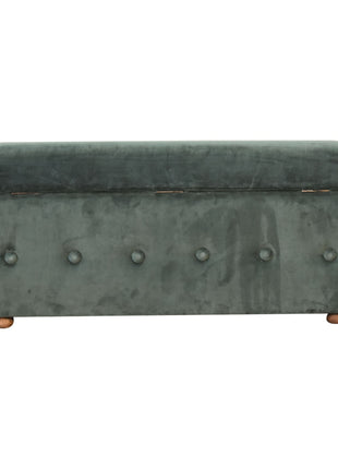 Emerald Velvet Lid-up Ottoman