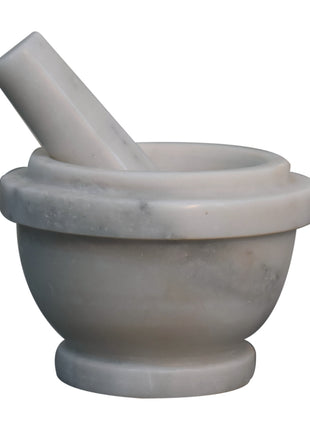 White Marble Pestle & Mortar Set