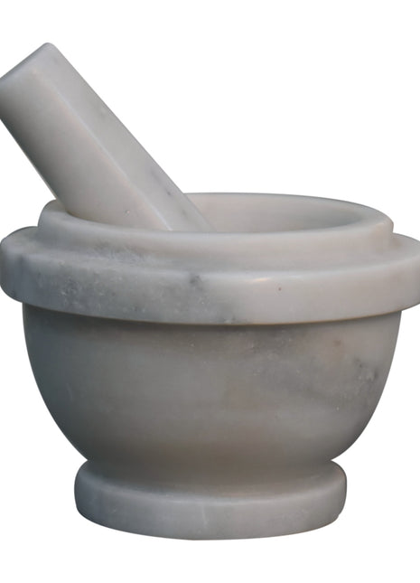 White Marble Pestle & Mortar Set