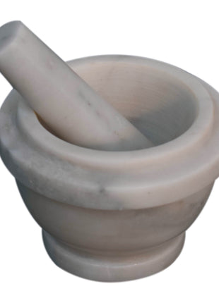 White Marble Pestle & Mortar Set