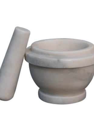 White Marble Pestle & Mortar Set