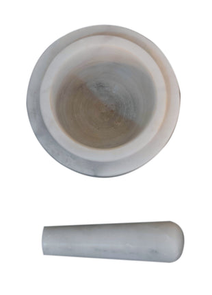 White Marble Pestle & Mortar Set
