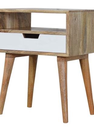 White Painted Drawer Bedside Table