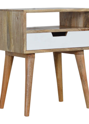 White Painted Drawer Bedside Table