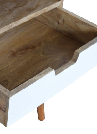 White Painted Drawer Bedside Table