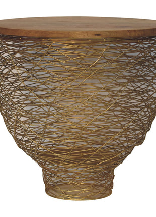 Netted Metal Side Table