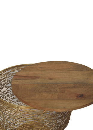 Netted Metal Side Table