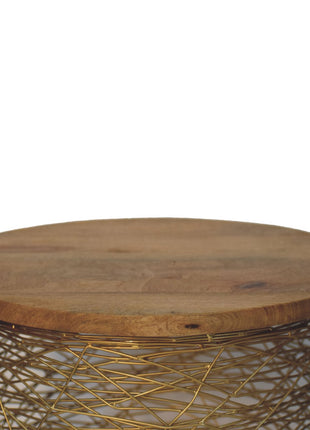Netted Metal Side Table