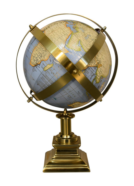 Grey Globe with Gold Frame