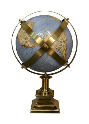 Grey Globe with Gold Frame