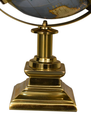 Grey Globe with Gold Frame