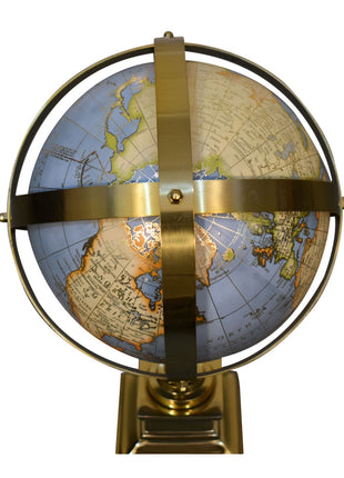 Grey Globe with Gold Frame