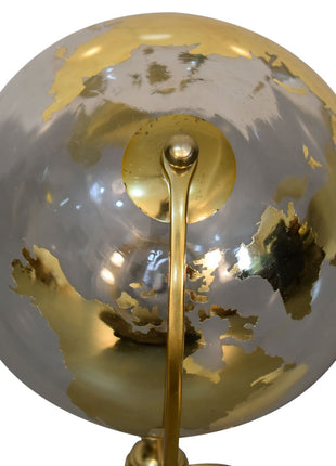 White Globe with Gold Frame